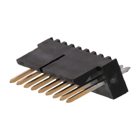 Molex Board Connector, 9 Contact(S), 1 Row(S), Male, Straight, 0.1 Inch Pitch, Solder Terminal, Locking,  1718561009